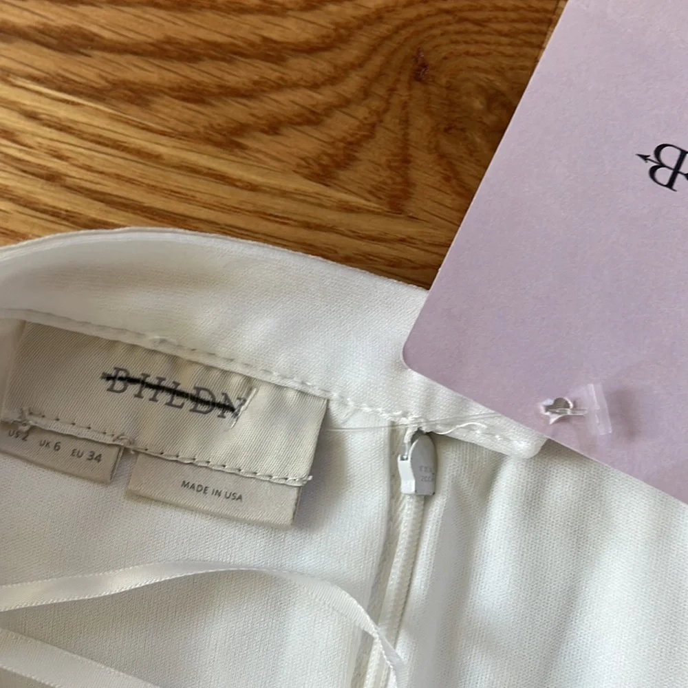 NWT BHLDN Leena Tulle Midi Skirt Ivory Sizes 0, 2, 4, - Picture 13 of 17
